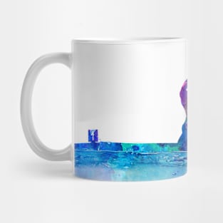 Kayak in watercolor Mug